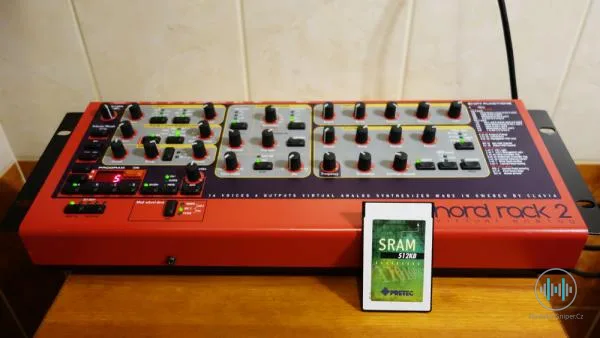 Clavia Nord Rack 2 + paměťová karta PCMCIA SRAM 512 KB + DE manuál
