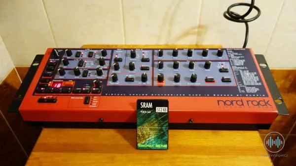 Clavia Nord Rack 1 - rozšířená polyfonie na 12 hlasů + paměťová karta PCMCIA SRAM 512 KB