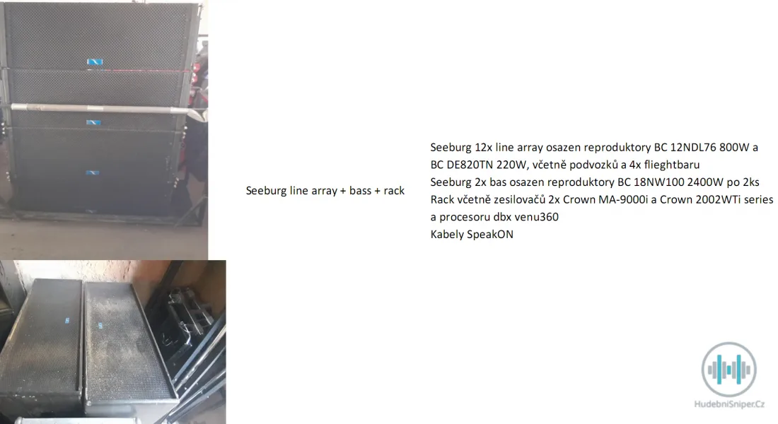 Prodám PA aktiv, pasiv, Line Array