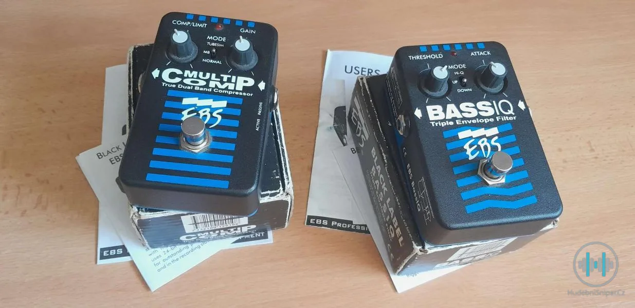 Bass efekty EBS - MultiComp a EBS BassIQ
