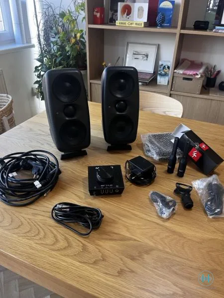 iLoud MTM pár + M-Audio AIR Hub + 2x ARC mikrofon