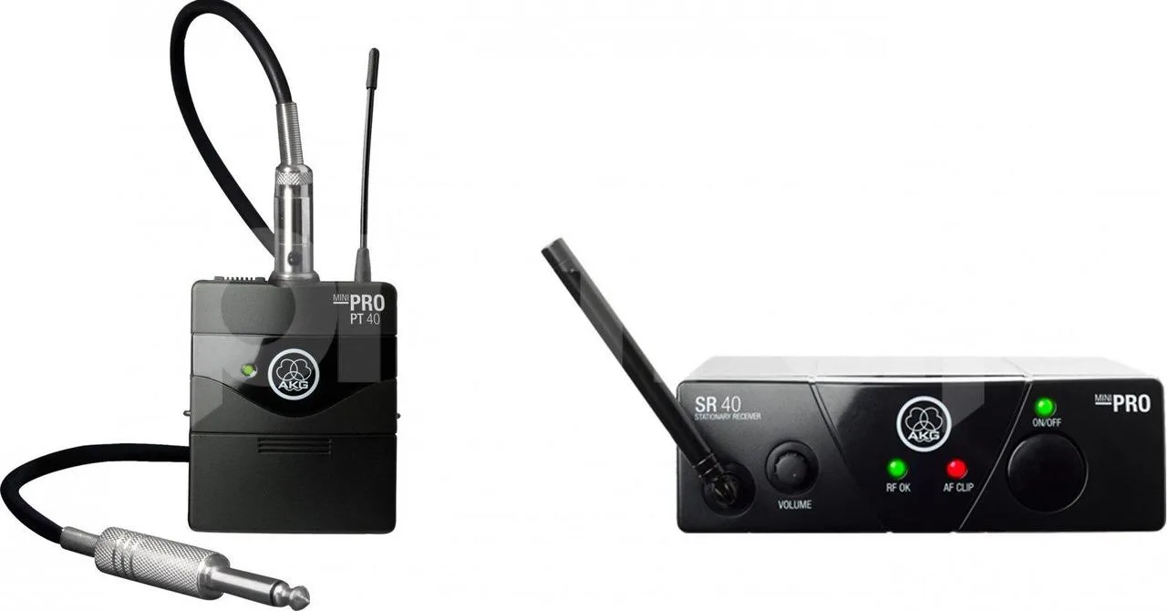 Prodám kytarový bezdrát AKG WMS40 Mini Instrumental Set ISM2