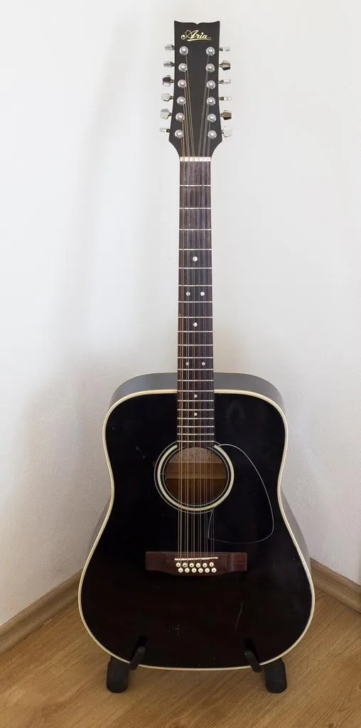 Aria LW15T-B, 12 strunná, made in japan