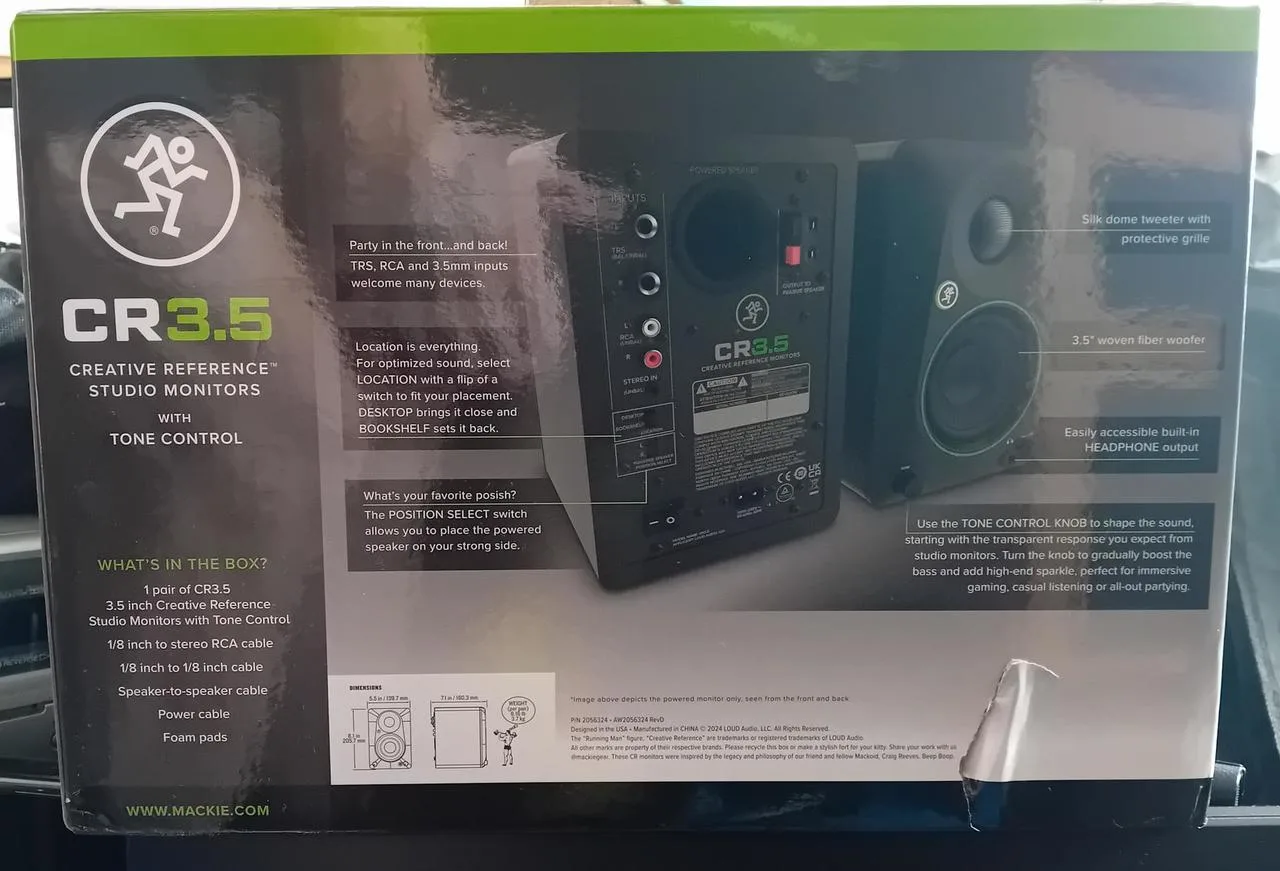Mackie CR3.5 a Mackie CR4.5 Aktivní studiový monitor 2 ks