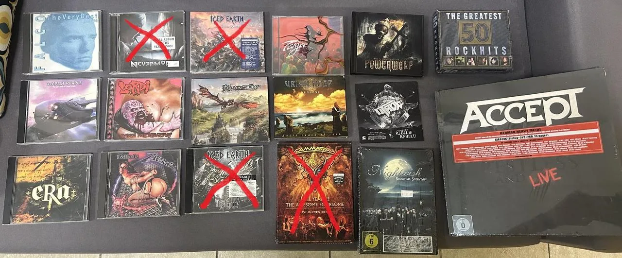 Metalove, rockove prebytky CD