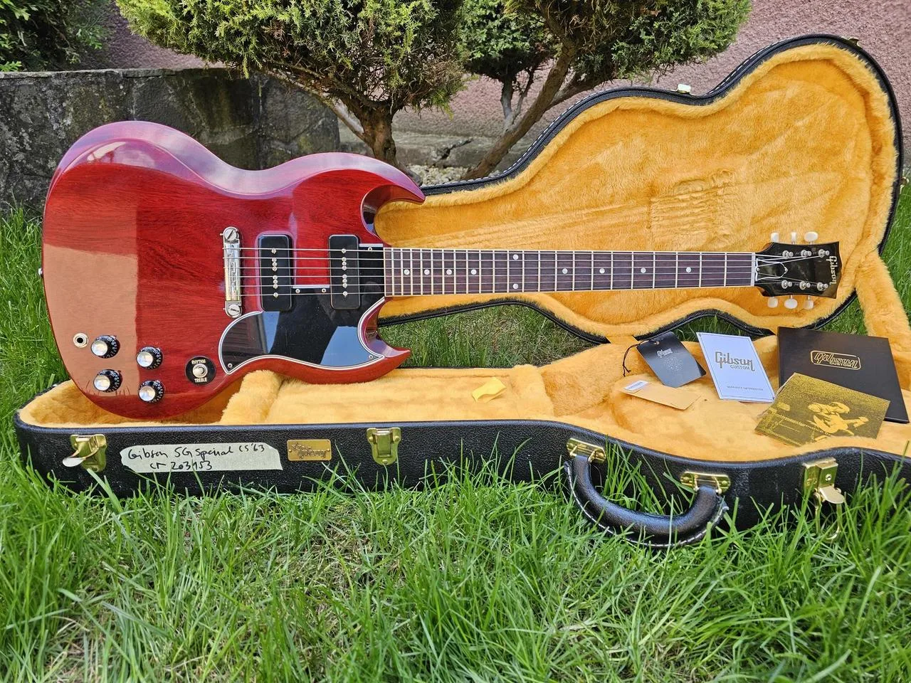 2022 Gibson Custom Shop '63 SG Special Cherry Red VOS