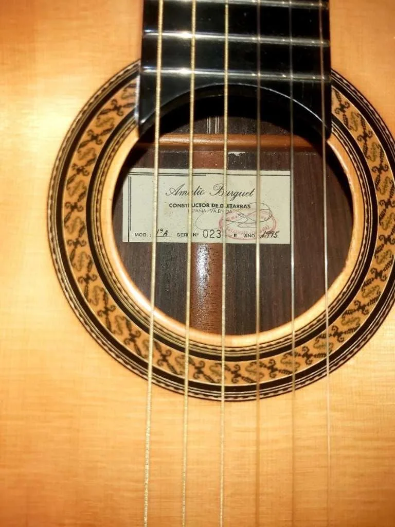 Koncertní mistrovská gitara AMALIO BURGUET 1A.
