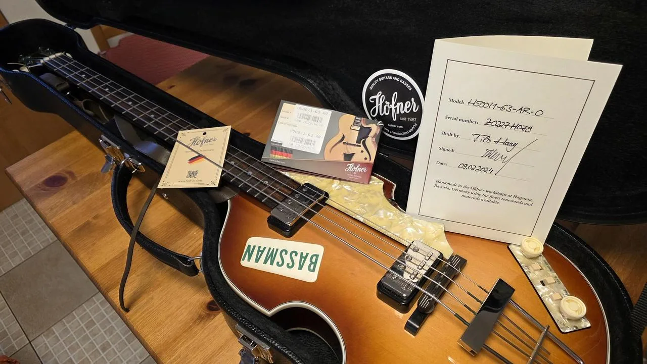 Höfner H500/1-63-AR-0 Artist Violin Beatle Bass – Germany