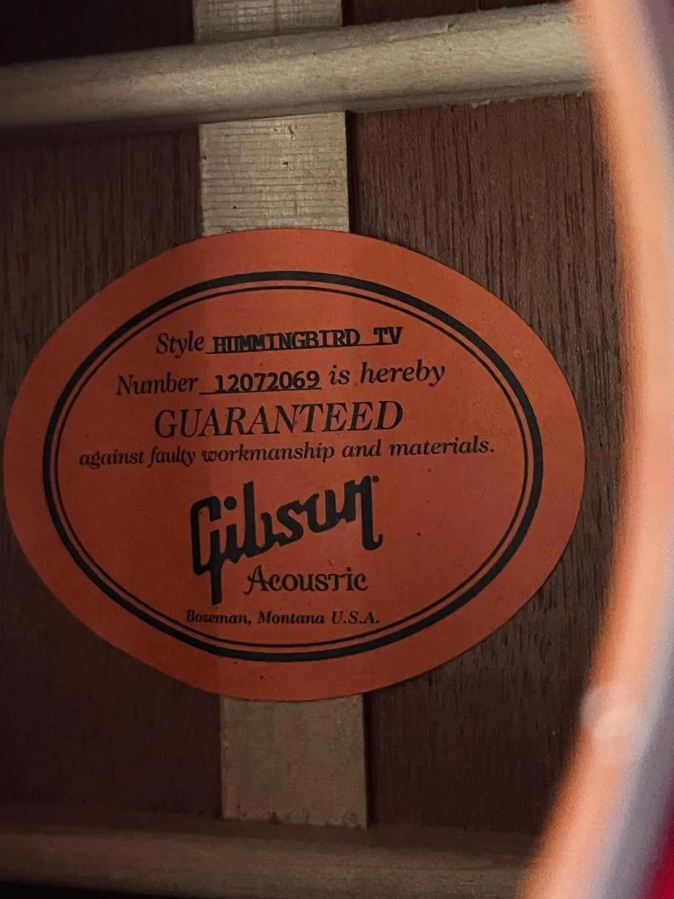 Gibson Hummingbird True Vintage