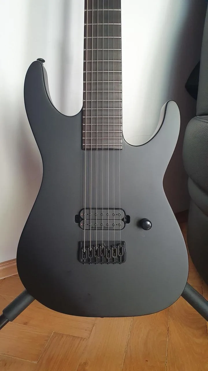 Nehraná barytonová 7strunka ESP LTD M-7HT Black Metal