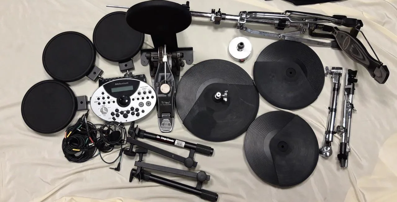 E Drum set Millenium MPS 600 - bez rampy a snare Sleva!