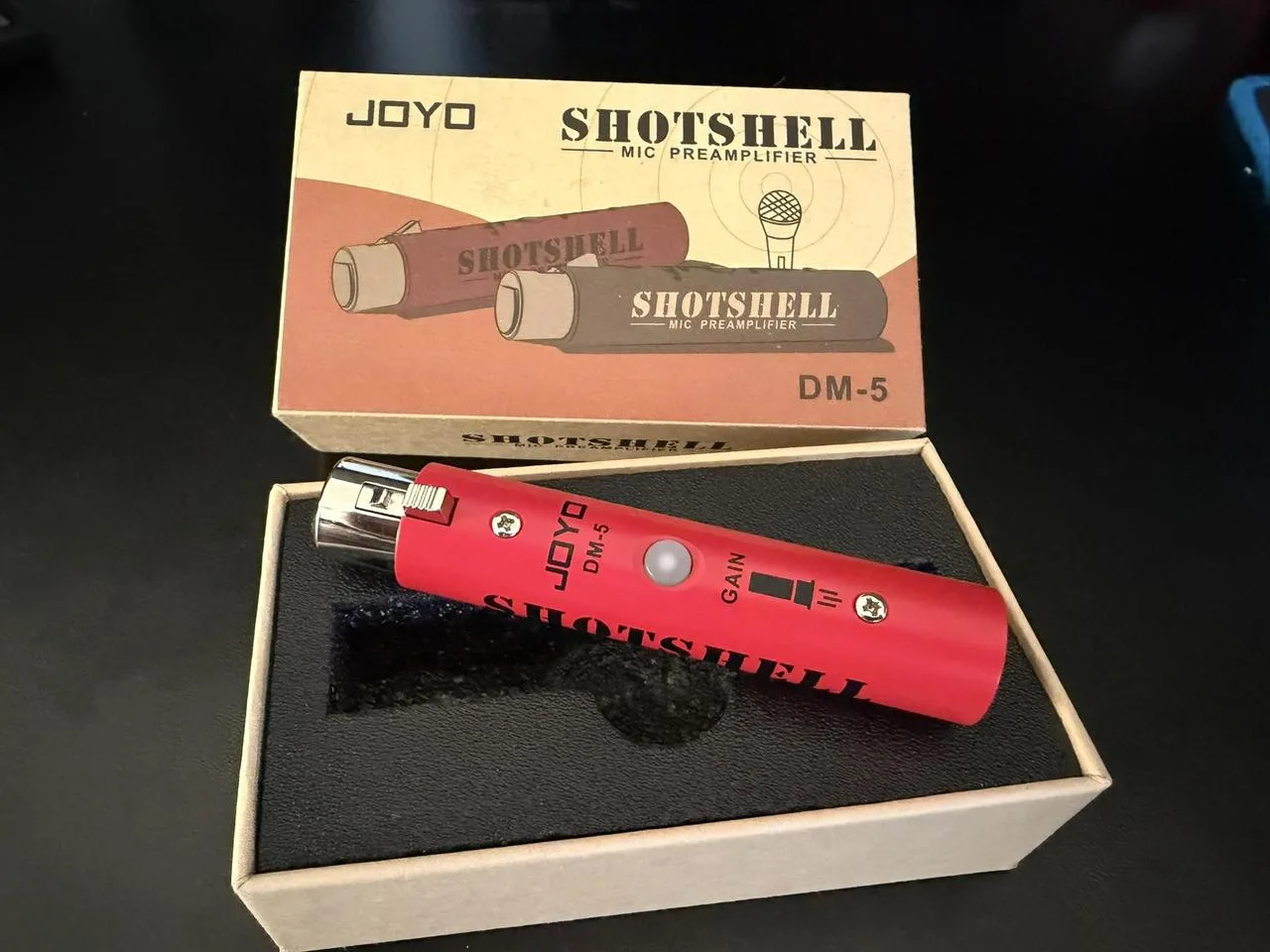Joyo DM-5 Shotshell Mic Preamp Red