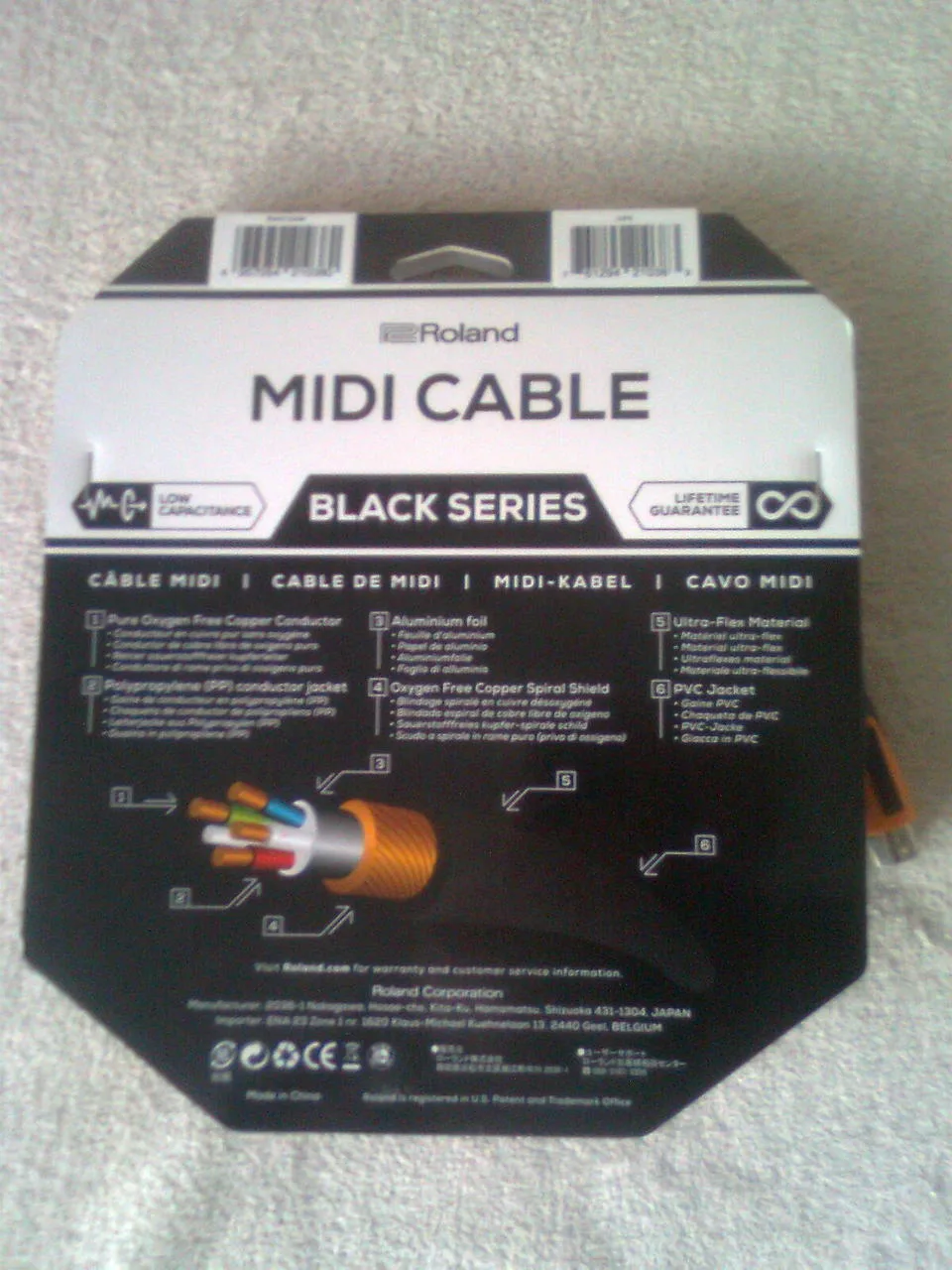Prodám MIDI Cable Roland