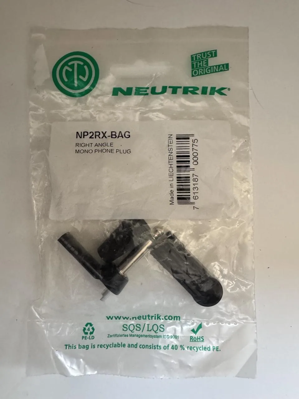 Jack Neutrik 6,3 mm | nástrojový kábel | oplet
