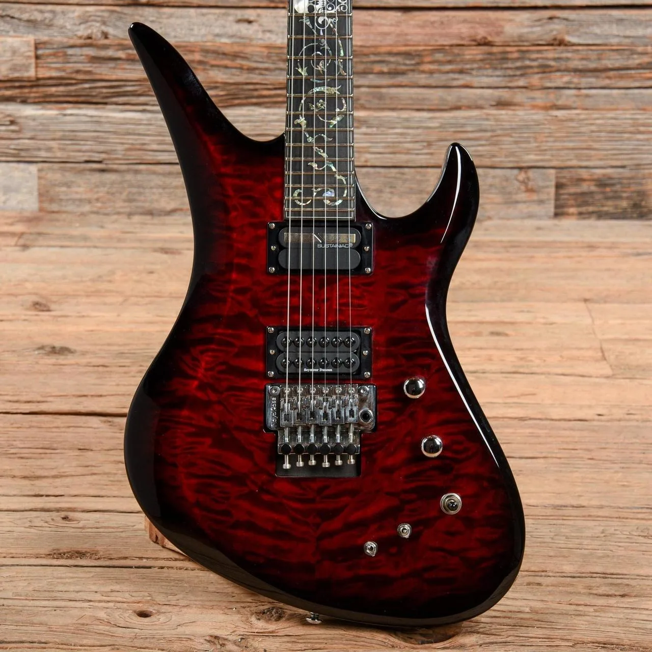 SCHECTER AVENGER A-6 FR Sustainiac Bright Red Burst Ngfie