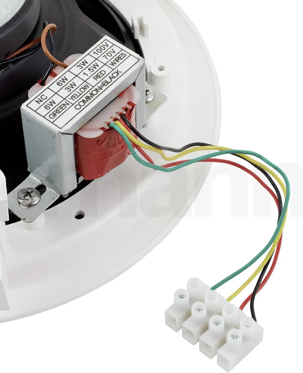 Převodový transformátor RCF ze 100 voltů na 8 ohmů,