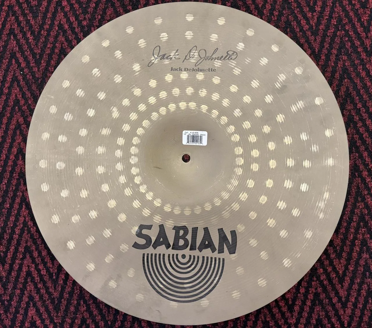 Sabian Signature Jack DeJohnette JDJ Encore Crash 1994