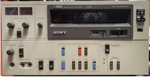 Vintage Sony VO-5630 3/4" U-matic Player/Recorder