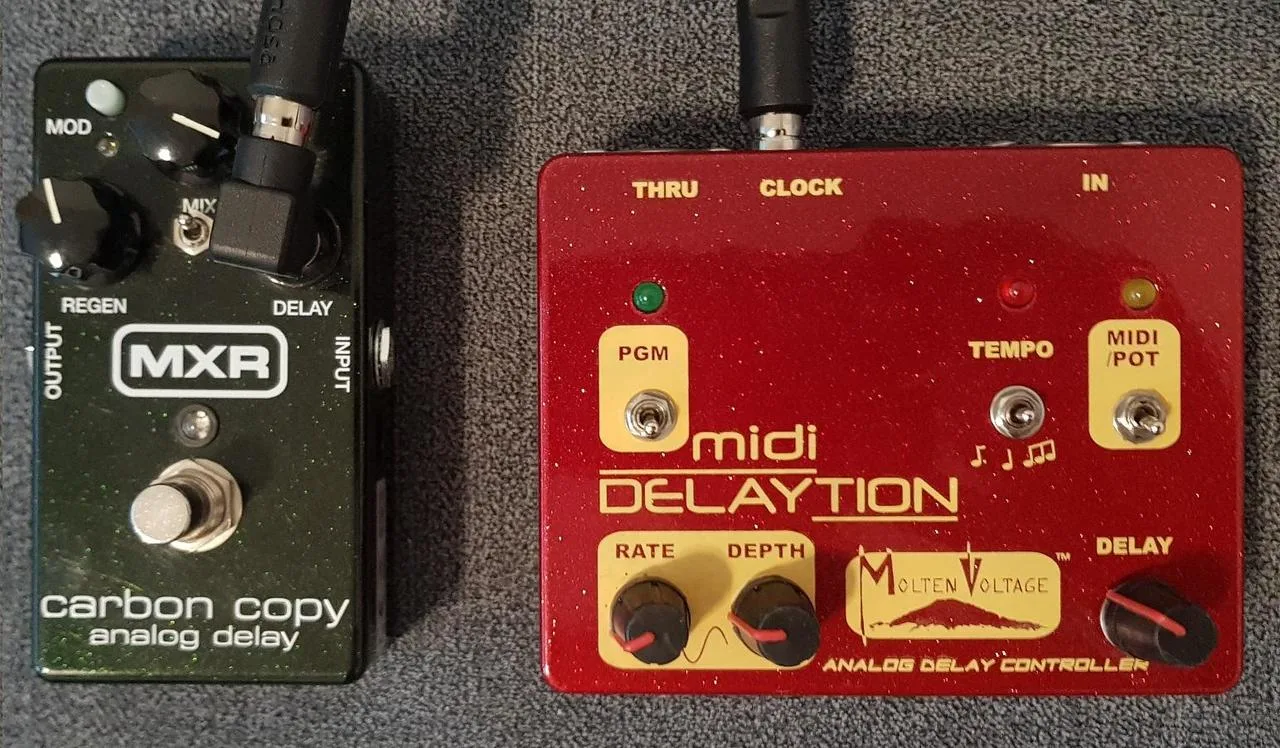 MXR Carbon Copy + Midi Delaytion