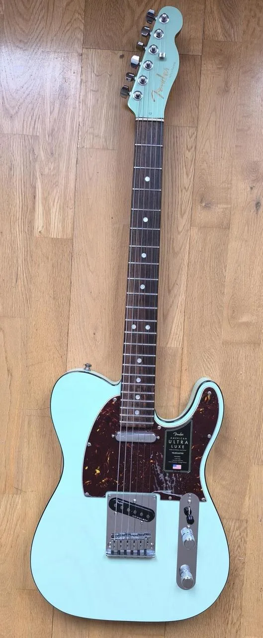 Fender American Ultra Luxe Telecaster RW Transp Surf Green