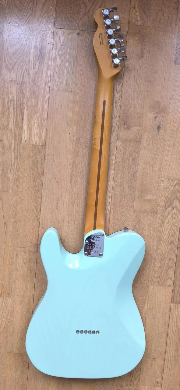 Fender American Ultra Luxe Telecaster RW Transp Surf Green