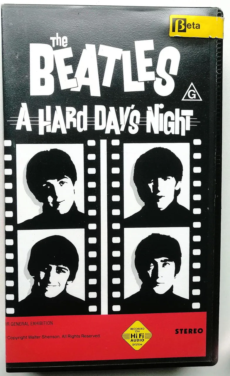 VIDEO BEATLES A HARD DAYS NIGHT BETA PAL AU  1984