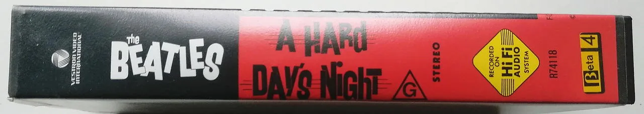 VIDEO BEATLES A HARD DAYS NIGHT BETA PAL AU  1984