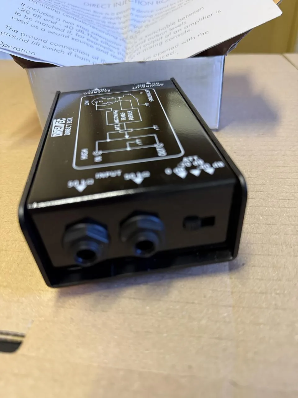 DREI EC Direct Box je pasivní DI box