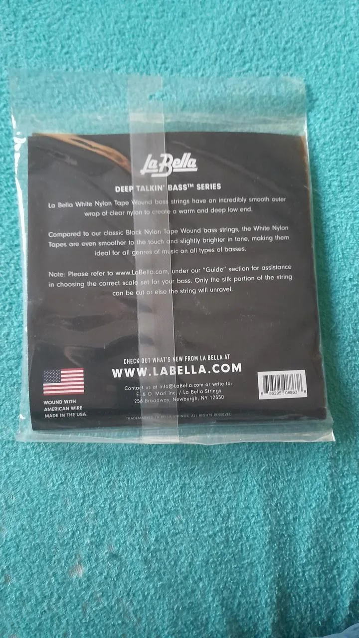 Struny La Bella 750T bílý nylon L