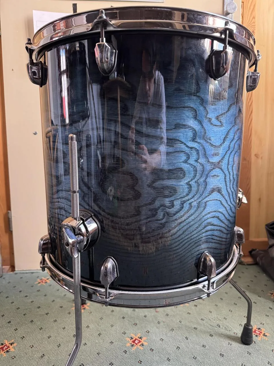 Mapex Saturn IV Exotic Floor Tom 16x16" (DeepWater Ash Burl)