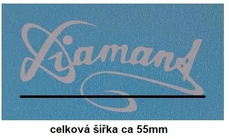 Vodový obtisk Diamant, Studio, IRIS a nápisy Jolana