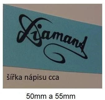 Vodový obtisk Diamant, Studio, IRIS a nápisy Jolana