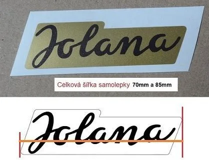Samolepící nápis Jolana