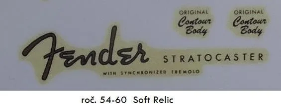 Vodový obtisk (Decal) Fender Stratocaster Relic