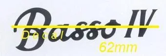 Decal (obtisk) Basso IV , basso IX a IRIS BASS k renovaci