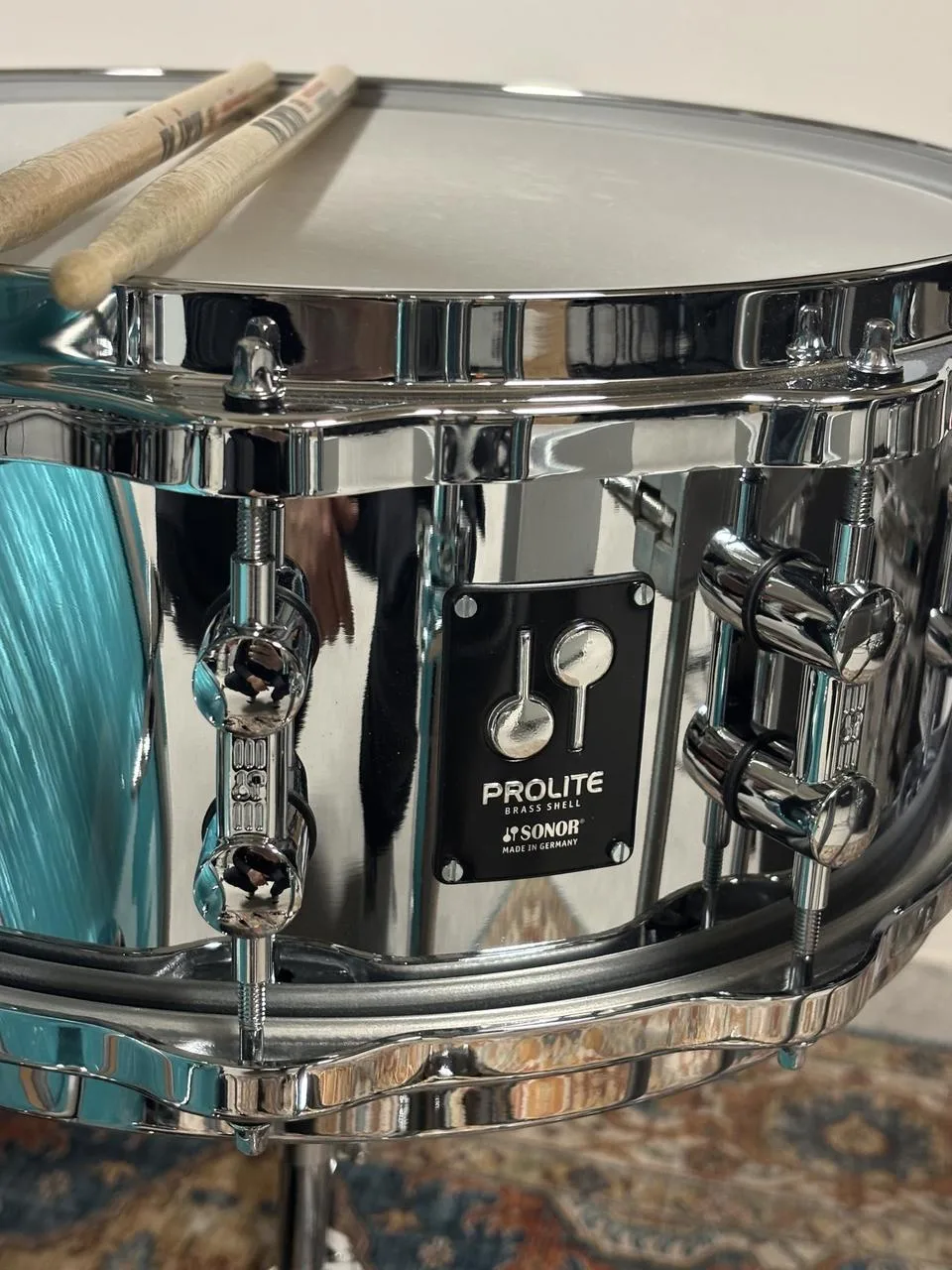 Sonor Prolite-Chrome over Brass 14x6